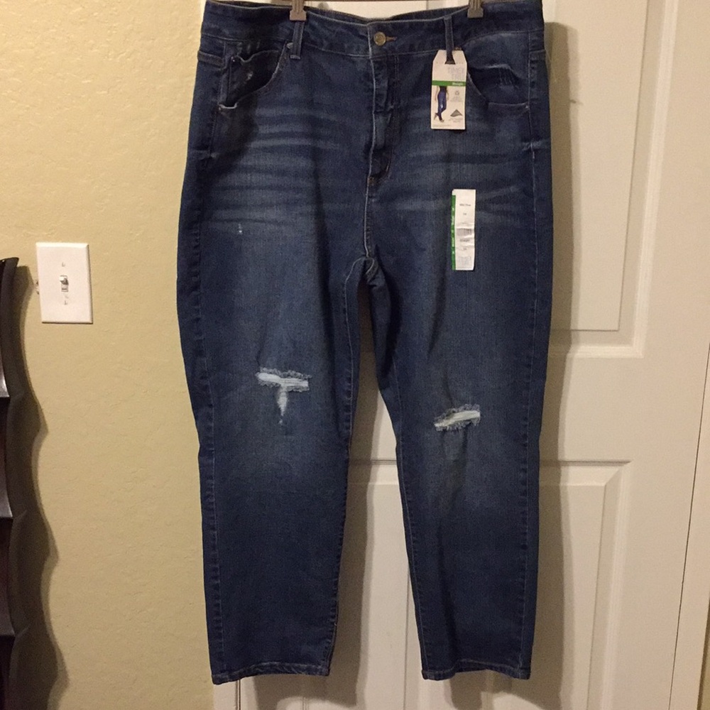 Time And Tru straight mid rise jeans size 24 new